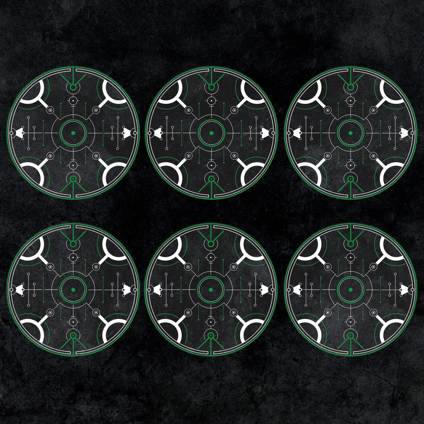 Objective Markers Full Set - Theme: Alien Glyphs