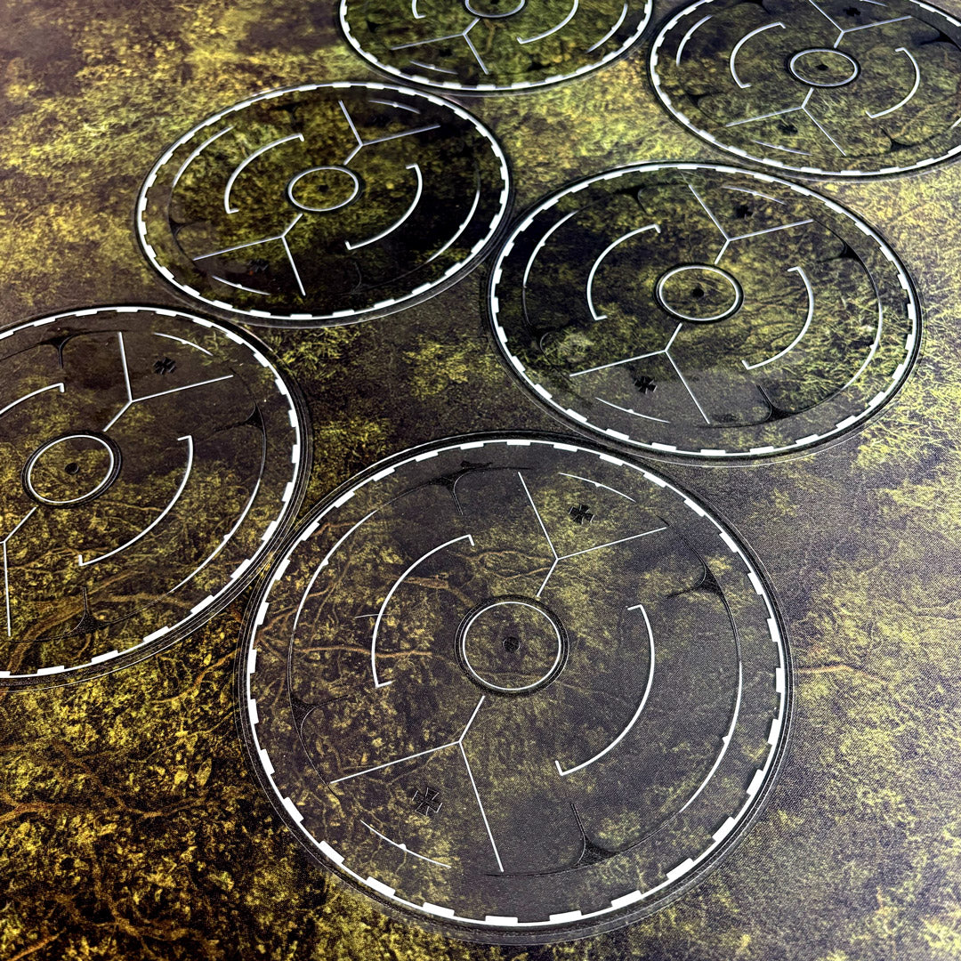 Objective Markers Full Set - Theme: Space Warriors [Black]