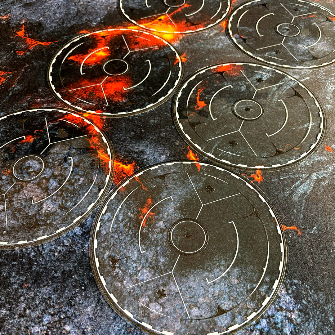 Objective Markers Full Set - Theme: Space Warriors [Black]