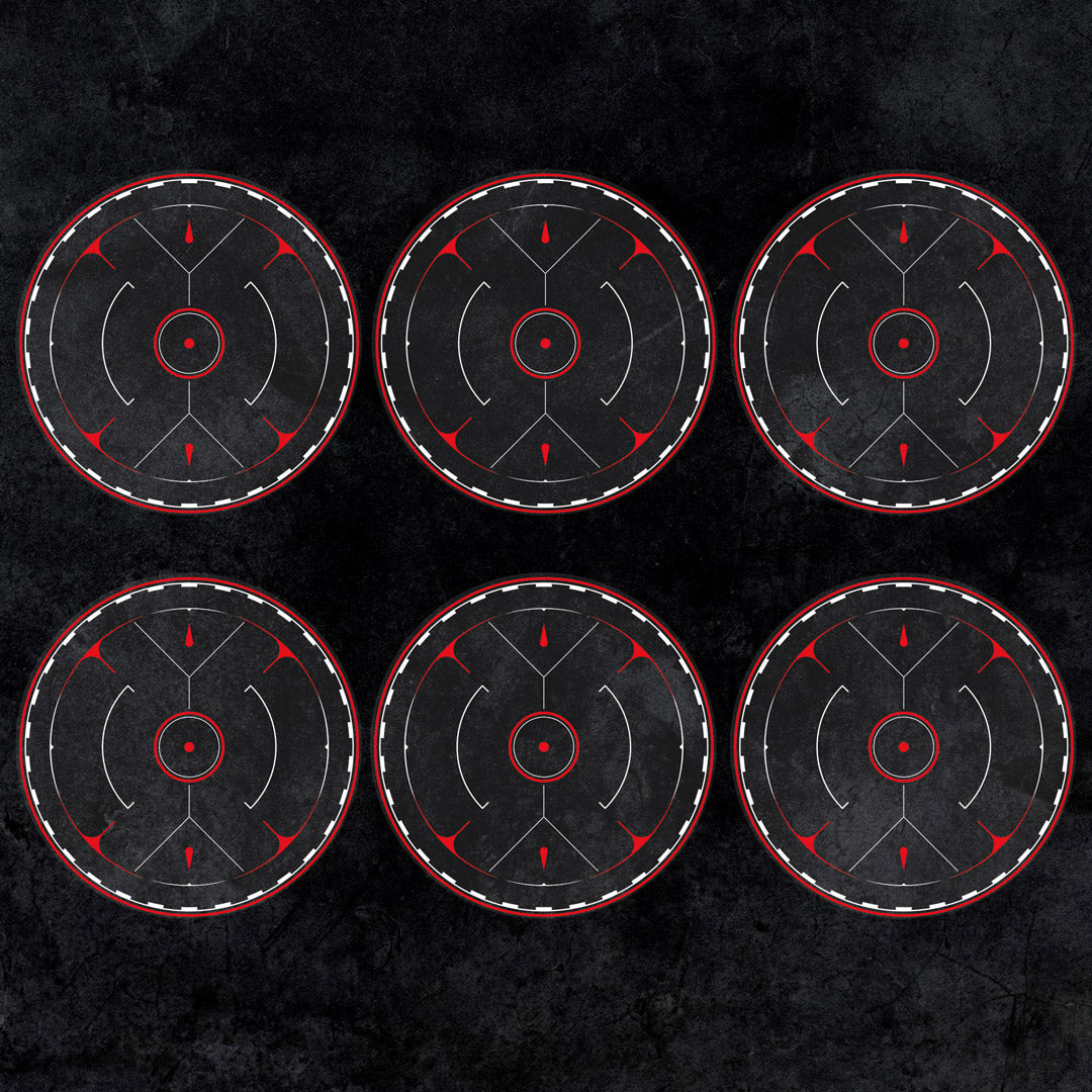 Objective Markers Full Set - Theme: Space Warriors [Red]