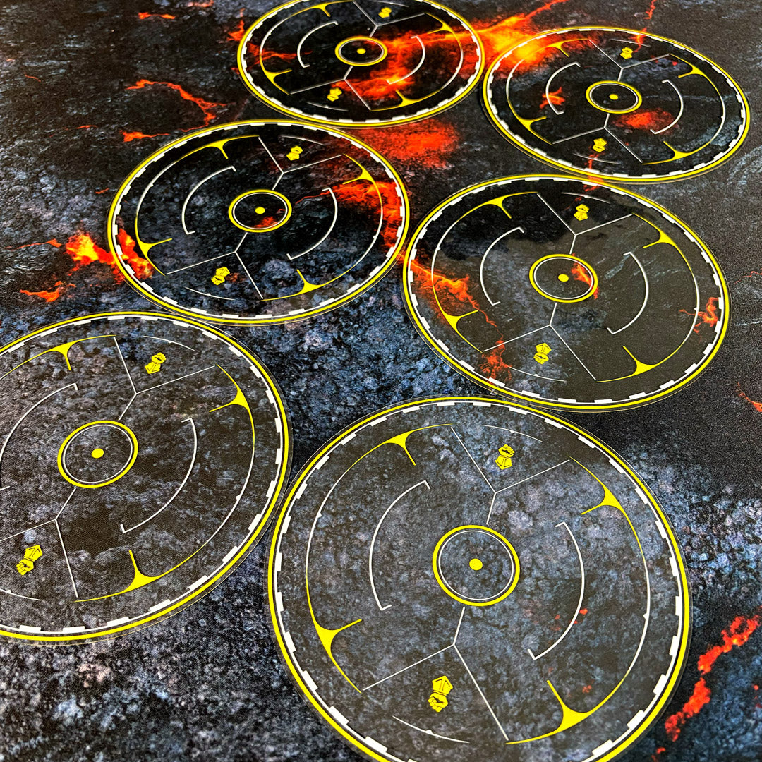Objective Markers Full Set - Theme: Space Warriors [Yellow]