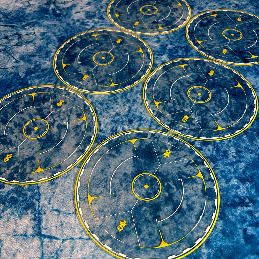 Objective Markers Full Set - Theme: Space Warriors [Yellow]