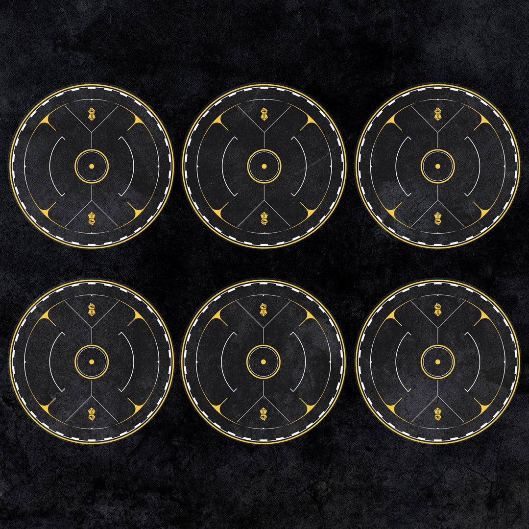 Objective Markers Full Set - Theme: Space Warriors [Yellow]