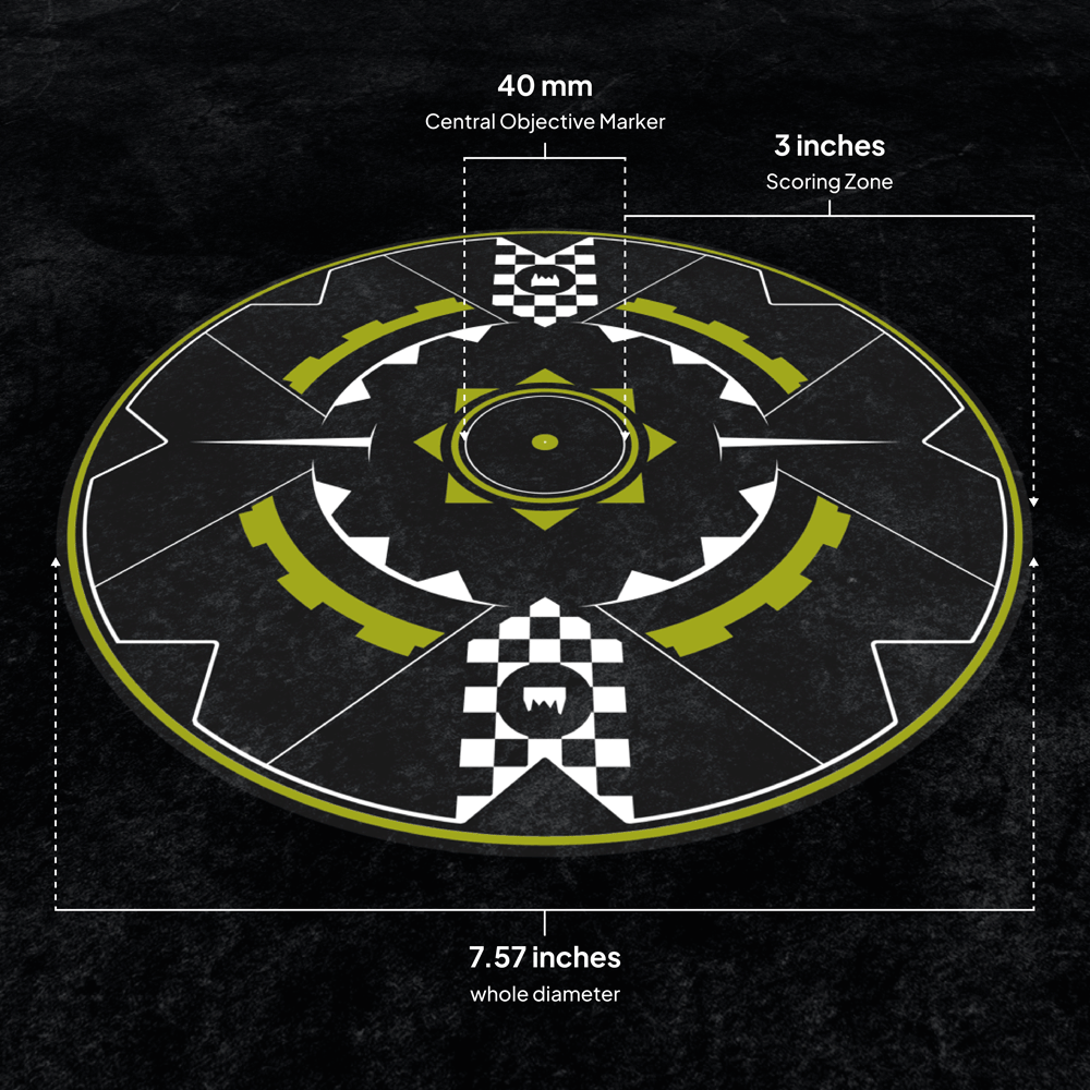 40K Objective Markers Full Set - Theme: Green Horde