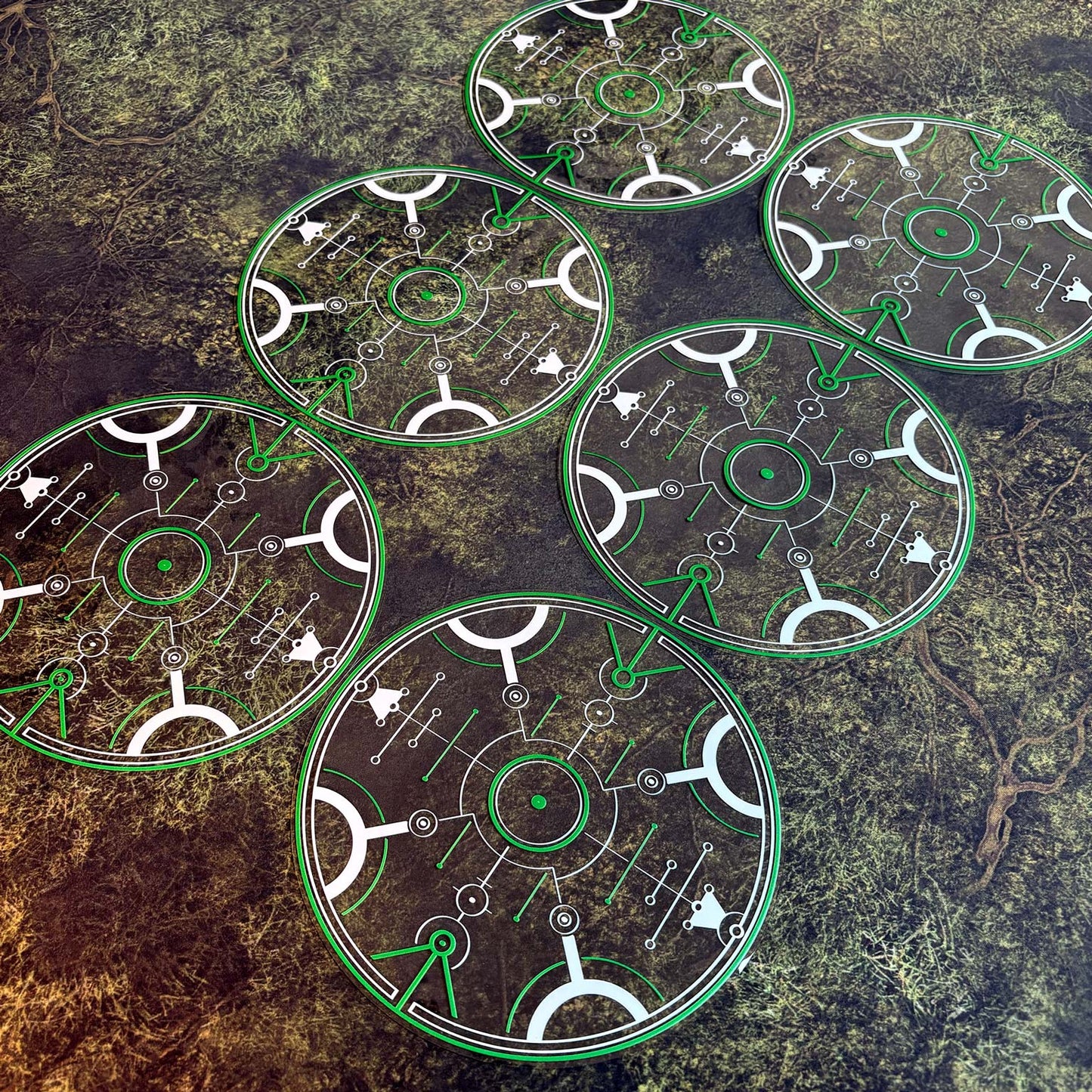 Objective Markers Full Set - Theme: Alien Glyphs