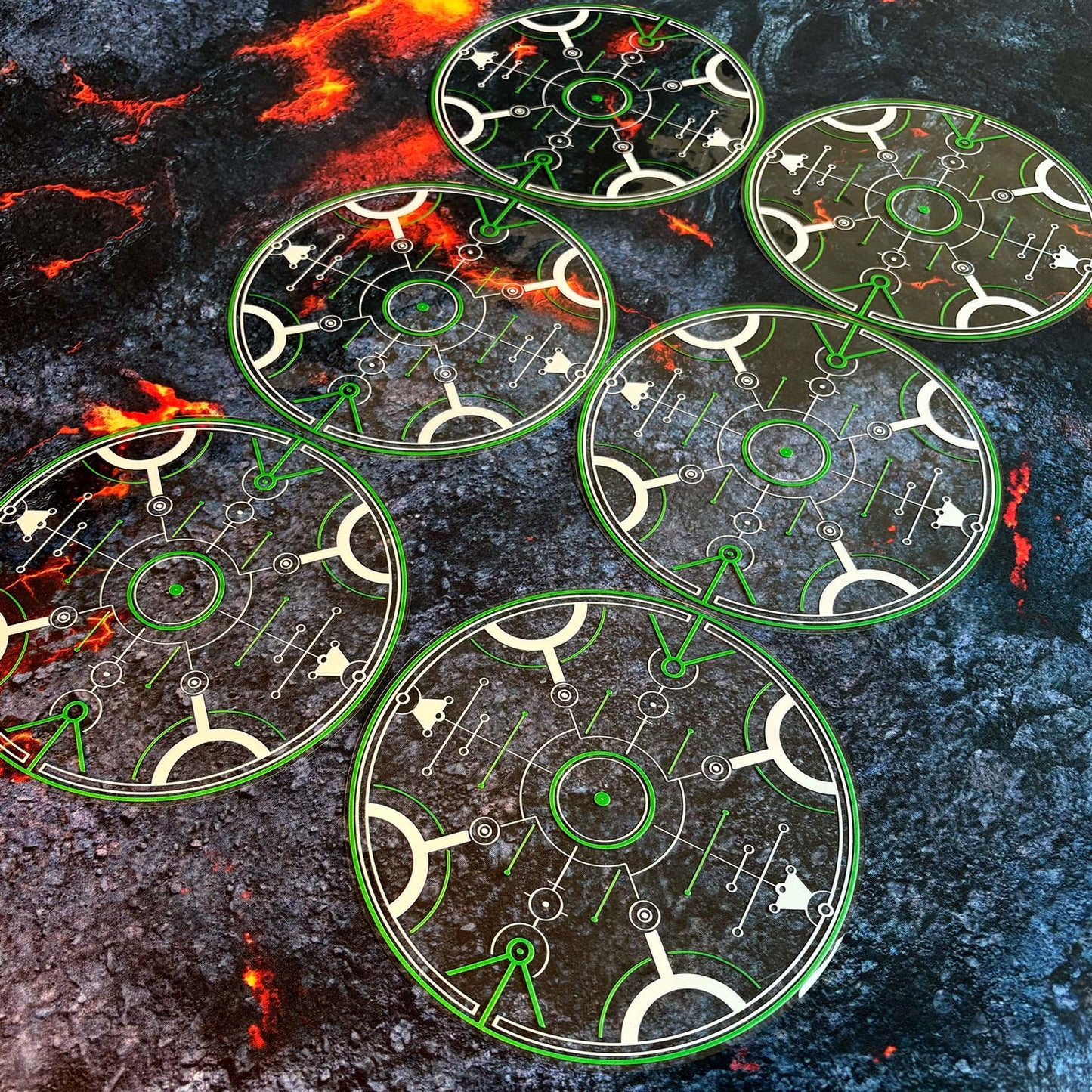 Objective Markers Full Set - Theme: Alien Glyphs